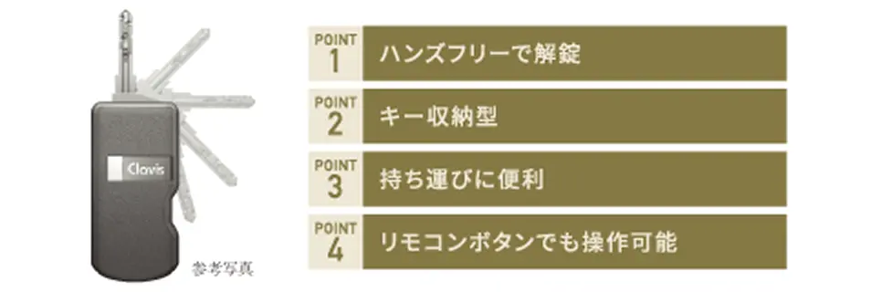 ハンズフリーシステム「Tebraキー」